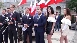 Krzysztof Bosak, kandydat na prezydenta RP w Kielcach 15.06.2020