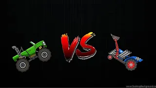 сравнение монстр трак и трактор в игре hill climb racing кто победит?