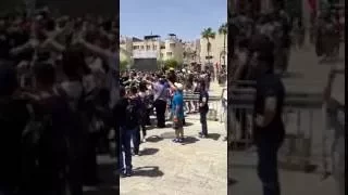 Bethlehem, Palestine. Scouts celebrations in Manger Square