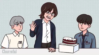 TXT Beomgyu vs MOA in Arm Wrestling (Animated)