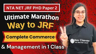 NTA UGC NET Paper 2 | Complete Commerce & Management - Ultimate Marathon | Way to JRF | Navdeep Kaur