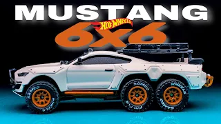 Ford Mustang Shelby GT500 6X6 Hotwheels Custom