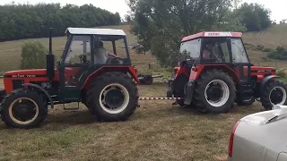 Čiernopotocká traktoriáda 2022 Zetor 7245 vs Zetor 7745