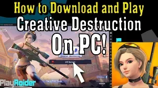 How to Play Creative Destruction on PC Sandbox Survival Game (100% Working!)