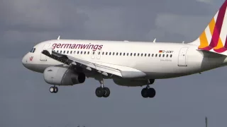 Germanwings A319 D-AGWY Landing at Hamburg Airport