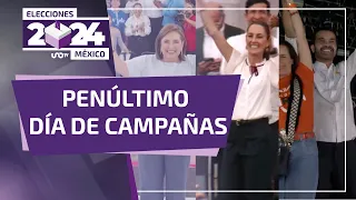 Penúltimo día de campañas electorales en México.