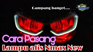 Cara pasang lampu alis dan lampu devil Nmax new | TUTORIAL PASANG LAMPU ALIS #nmax155