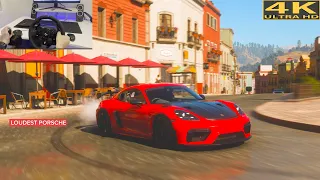 Porsche Cayman GT4 2022 | Forza Horizon 5 | Logitech G923 Steering Wheel | Gameplay