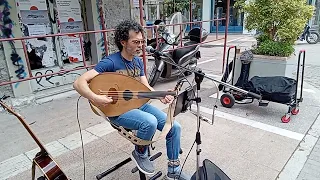 STREET MUSIC BY YIANNIS KOULOUSIAS, KALAMATA GREECE