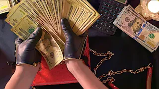 ASMR $5000 Dollar money count. Crispy, crinkly paper money only (No talking) | Manifest Money