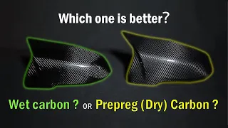 Comparison of Dry Carbon and Wet Carbon Mirror Caps for F48