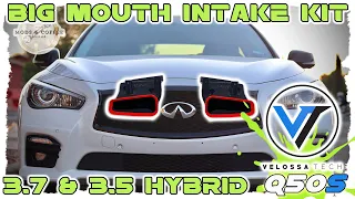 Infiniti Q50: Velossa Tech BIG MOUTH Intake Kit Install DIY FOR 3 7 & 3 5