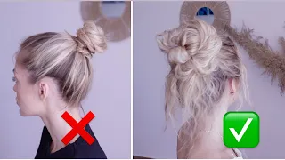 BIG MESSY BUN HAIR TUTORIAL FOR FINE HAIR