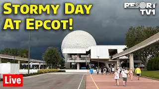 🔴Live: A Stormy Day at Epcot - Walt Disney World Live Stream - 12-16-23