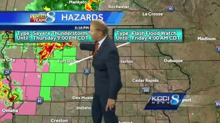 Videocast: Severe weather to sweep across Iowa overnight