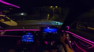 Mercedes Benz S Class 2021 Carzy Ambient lights (64 color)Night Drive show....🌋