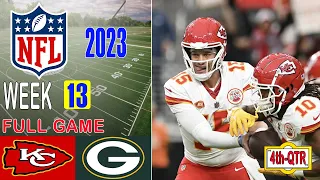 Kansas City Chiefs vs Green Bay Packers Week 13 FULL GAME 4th 12/3/23 | NFL Highlights Today