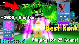 I Finally Unlocked Max Rank! +290Qa Ninjitsu! Got Everything In The Game! - Ninja Legends Roblox