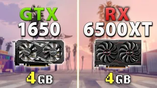 RX 6500 XT vs GTX 1650 // Test in 9 Games