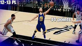 Steph Curry 44 points vs Spurs Game 12-13 PL | NBA 2K23 videos coming | PS5