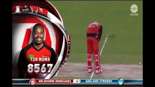 Chris Gayle's 50 in 12 Balls || Big Bash League