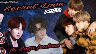 {Secret love🤫} [part13] Jk suga jealous 😡😱 #taekook #yoonmin #namjin taekook hindi dubbing