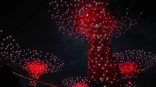 Шоу в парке деревьев-аватаров в Сингапуре