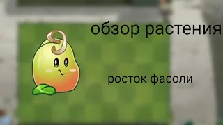 обзор растения росток фасоли plants vs zombies 2