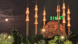 ADANA SABANCI MERKEZ CAMİİ ARABİ HİCAZKÂR YATSI EZANI 🇹🇷