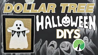 10 New HALLOWEEN Dollar Tree DIYS! Black, White & Burlap Fall Decor 2023