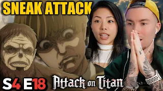 THERE IS NO GOOD OUTCOME 😫 | Attack on Titan Reaction S4 Ep 18