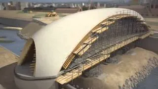 Puente Artístico (Puente Cáscara) - Madrid Río