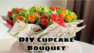DIY cupcake bouquet | Step by Step tutorial | British-Pinay kitchen