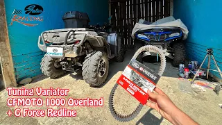 Modificam Variatorul la CFMOTO 1000 Overland Pentru Cuplu + Curea G Force Redline !!