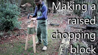 Making a raised chopping block