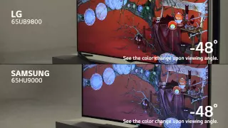 LED UHD TV Head to Head Comparison : Viewing Angle (UB98 vs. HU90)