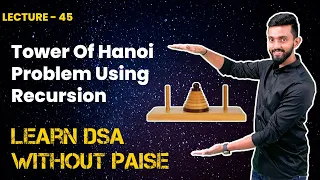 Solution Of Tower Of Hanoi Problem Using Recursion | FREE DSA Course in JAVA | Lecture 45