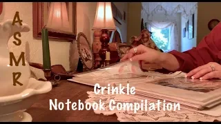 ASMR Crinkly notebook compilation (No talking) Page turning, sheet protectors