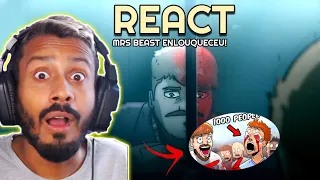 AONDE VOCÊ CHEGARIA POR VIEWS?? React Mr Beast Cega 1000 pessoas