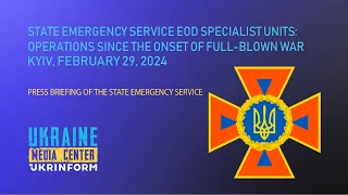 Activities of the pyrotechnic units of the State Emergency Service since the beginning of the...