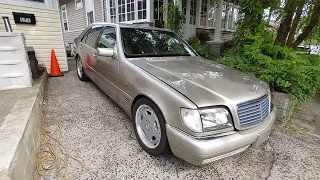 1995 Mercedes S600 AMG Japanese import review. Repairs confirmation
