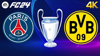 FC 24 - PSG vs Borussia Dortmund - Road To Final Wembley | Semi Final Leg 2