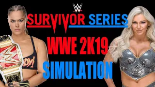 RONDA ROUSEY VS. CHARLOTTE SURVIVOR SERIES | WWE 2K19 SIMULATION