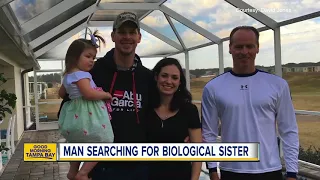 Adopted man searching for his long-lost biological sister 31 years later in Tampa Bay area