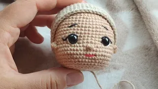 Amigurumi doll. The process of creating a hairstyle for a doll. #amigurumi #doll #handmade #crochet