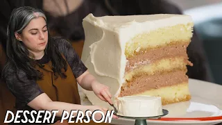 Claire Saffitz Makes Vinny's Tiramisu-Inspired Wedding Cake (+ Eggs Giveaway)  | Dessert Person