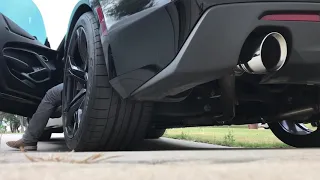 Magnaflow Axle-Back race exhaust 2017 Camaro V6 revs and idles