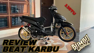 REVIEW MODIFIKASI BEAT KARBU 130TU | beat karbu style roadrace