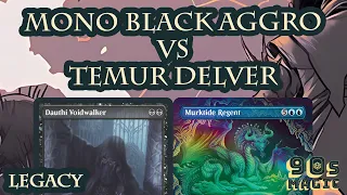 Mono Black Aggro vs Temur Delver [MTG Legacy]