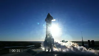 Starship   SN8   High Altitude Flight Test from 1 minute to launch